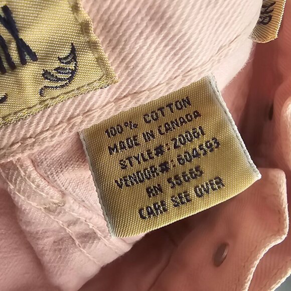 Chamonix Vintage Pink Denim Jeans Womens 8 High Rise 100% Cotton Straight Leg - Picture 8 of 9